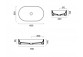 Countertop washbasin Catalano Zero 60x35 cm, without overflow, without hole na baterie - tortora satin