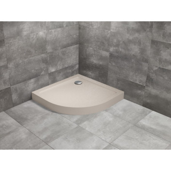 Acrylic shower tray, angle Radaway DOROS A 80x80, white