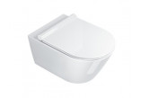 Bowl Catalano Sfera NF hanging, 35x50 cm, bezrantowa, white + soft-close WC seat slim + mocowania