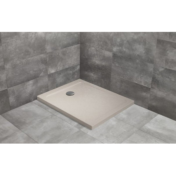 Shower tray rectangular Radaway Doros D, 130x90cm, acrylic, stone white