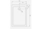 Shower tray rectangular Radaway Doros D Compact, 130x90cm, acrylic, stone white