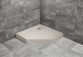 Shower tray rectangular Radaway Doros F Compact, 140x80cm, acrylic, stone white