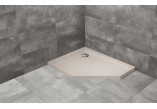 Pentagonal shower tray lewy Radaway Doros PT E 100x80cm white