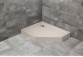 Pentagonal shower tray lewy with cover Radaway Doros PT E Compact 100x80cm white