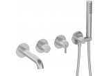 Bath tap with shower set concealed, Deante Silia, chrome