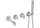 Bath tap with shower set concealed, Deante Silia, chrome