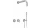 Bath tap Deante Silia 4-hole concealed - brushed steel