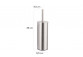 Brush WC Stella Classic tall hanging metalowy container wkład of plastic, brushed steel