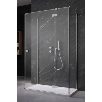 Door shower Radaway Essenza New KDJ+S 90 cm, left, profil chrome, transparent glass