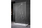 Door shower Radaway Essenza New KDJ+S 90 cm, left, profil chrome, transparent glass