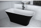 Bathtub freestanding Besco Keya B&W, 165x70cm, oval, black/white