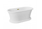 Bathtub freestanding Besco Keya B&W, 165x70cm, oval, black/white