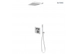 Set Oltens Onega (S) concealed mixer with head shower 25 cm Vindel (S)i kompletem shower Sog chrome 36621100