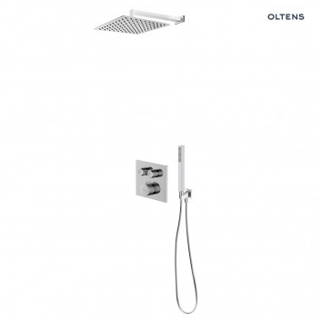 Set Oltens Onega (S) concealed mixer with head shower 25 cm Vindel (S)i kompletem shower Sog chrome 36621100