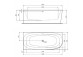  Corner bathtub Ideal Standard Hotline New 160x90 cm, left - white shine