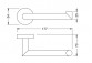 Stella Classic toilet paper holder brushed steel