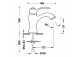 Bidet mixer Tres-Clasic - brass antyczny
