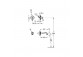 Basin concealed mixer Tres Clasic, 2-hole, steel