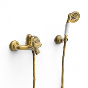 Washbasin faucet Tres-Clasic single lever - brass antyczny