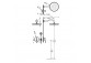 Shower set Tres Clasic, concealed, mixer thermostatic, steel