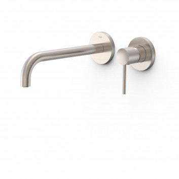 Component wall mounted do podtynkowego korpusu baterii umywalkowe TRES STUDY, spout 177mm, gold