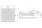 Obudowa shower tray Sanplast Classic OBa/CL 90x90x15 biew - white