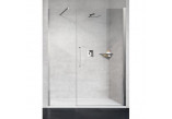 Door shower for recess installation Novellini Young 2.0 1BS folding, zakres regulacji 77-81 cm, profil chrome, transparent glass, right version
