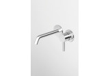 PYTAJ O RABAT !Washbasin faucet Zucchetti Pan S concealed 2-hole, spout 16 cm - czekoladowy szczotkowany PVD