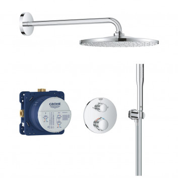 Shower set Grohe Rainshower Cosmopolitan 210, concealed, mixer thermostatic, chrome