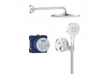 Shower set Grohe Precision Thermostat with head shower Vitalio Rain Mono 310 - chrome