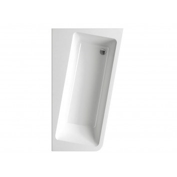 Ravak 10° asymmetric bathtub 160x95 cm left white 