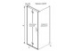 Shower cabin Radaway Modo X I 120, przejrzysta, 1180x2000mm