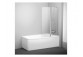 Door shower Matrix MSD2-110, dwuelementowe, 1075-1115 x 1950, satyna + transparent 