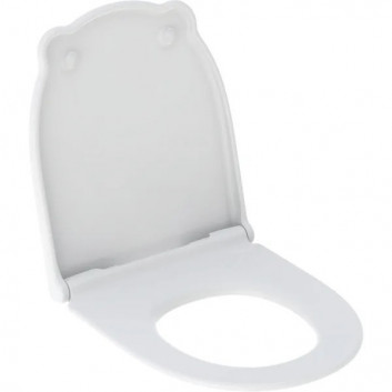 Bowl WC hanging dla dzieci Geberit Bambini 53x33 cm, washdown model, bez kołnierza - white