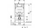 Frame montażowy Geberit Duofix Omega for wall-hung toilet bowl, 50x112 cm, H112