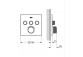 Concealed mixer Grohe Grohtherm SmartControl thermostatic 3-receivers wody color stainless steel