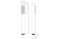 Hand shower 1-functional , Deante Square, nero