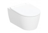 Set wiszącej miski WC Geberit ONE, washdown model, ukryte mocowania, TurboFlush, with seat toilet - white mat