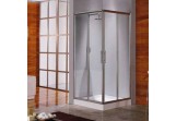Shower cabin Novellini Lunes A 66-69 cm corner - 1 part, profil chrome, transparent glass