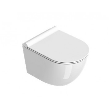 Bowl Catalano Sfera 55x35 cm hanging Silentech (bez kołnierza) - tortora mat