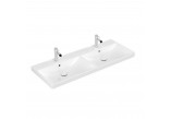 Vanity washbasin, rectangular Villeroy & Boch Avento white Alpin, 100 x 47 x 16,5 cm, overflow, 2 otwory na baterię, powłoka CeramicPlus