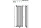 Grzejnik Vasco Niva N1L1 pionowa 42x182 cm - white standardowy