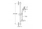 Shower set Grohe Tempesta 100, handshower 2-functional with hose 175cm i drążkiem 60cm - chrome