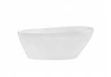 Bathtub freestanding Besco Goya 160 x 70 cm, klik-klak white czyszczony od góry - white shine