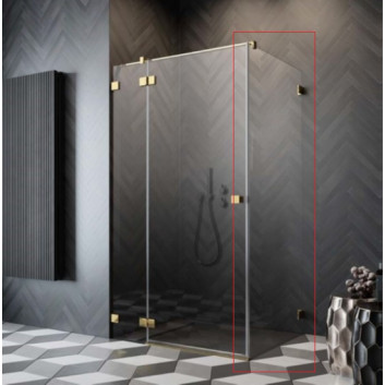 Door cabins prysznicowej Radaway Essenza Pro 8 KDJ 100, left, 1000x2000 mm - glass transparent, profil chrome