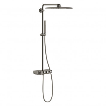 Shower set Grohe Euphoria SmartControl System 310 Duo with thermostat - brushed hard graphite
