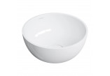 Countertop washbasin OMNIRES SHELL M+, 60 x 35 cm - black lava