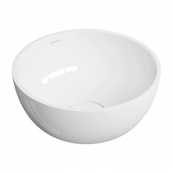 Countertop washbasin OMNIRES SHELL M+, 60 x 35 cm - black lava