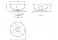 Countertop washbasin OMNIRES SHELL M+, 60 x 35 cm - black lava