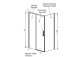 Door cabins prysznicowej Radaway Idea 8 KDJ 110, left, 1000x2000mmm, glass transparent, chrome